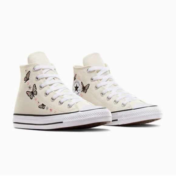 Women’s Converse Chuck Taylor All Star Butterflies Hightop Sneaker Shoes Size 8 - Picture 13 of 16
